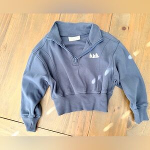 Kith Kids Navy Half-Zip Pullover 2T